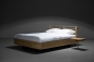 Preview: orig. BOW Zeitloses Design Bett aus Massivholz